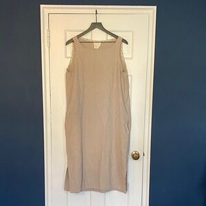 Linen(?) cocoon shaped Dress Handmade (?)